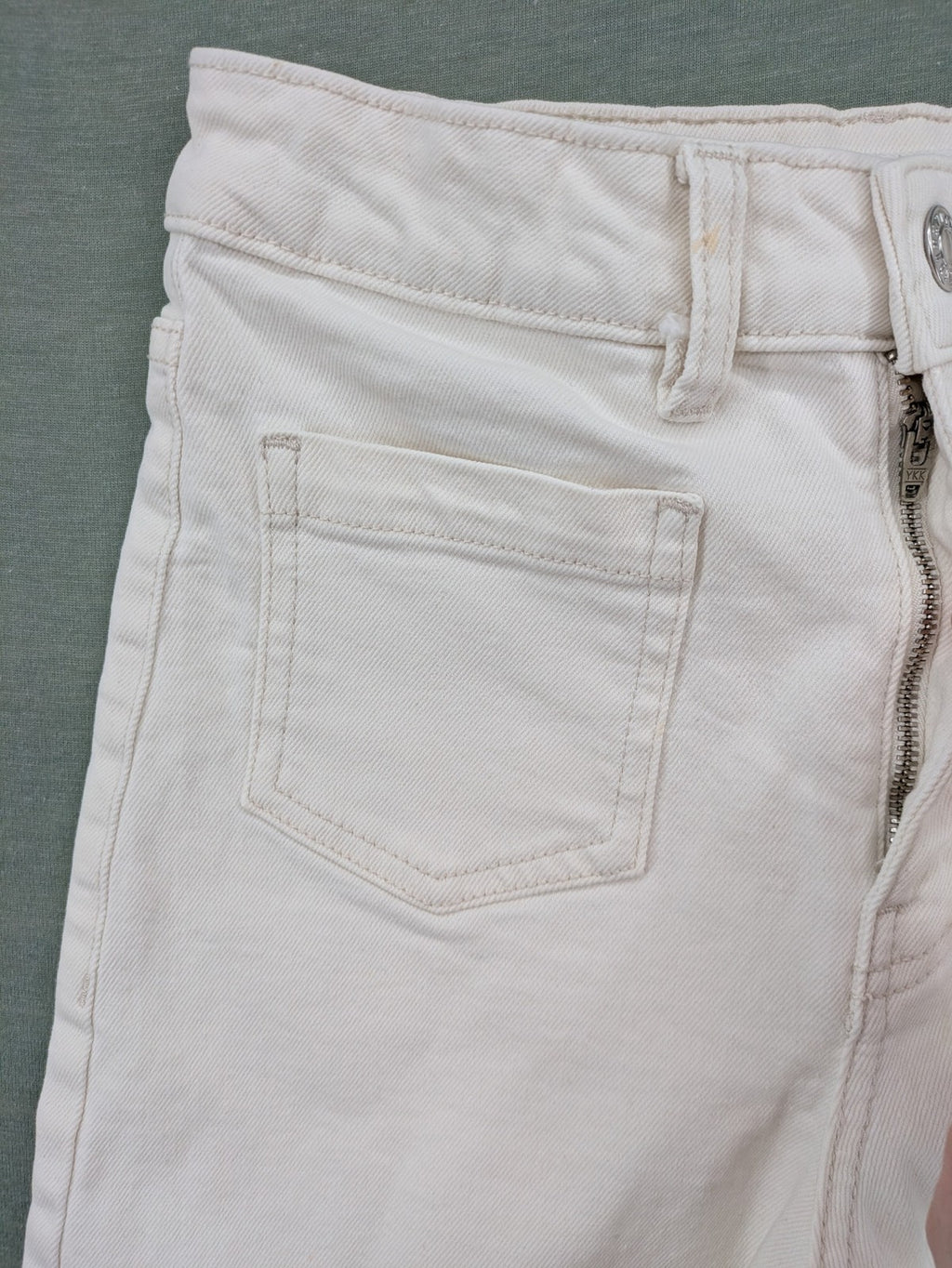 MNG pink straight jeans high waist wide leg cotton with classic pockets and zipper.