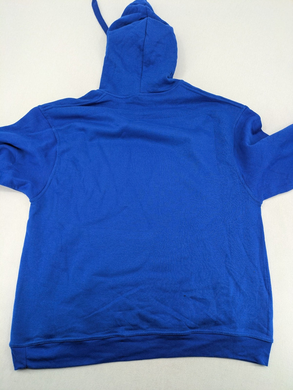 AFD blue pullover hoodie with "AfD Allgemeine Freie Denker" graphic and adjustable drawstring hood.