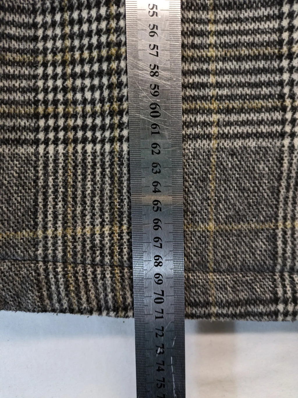 Clockhouse grey check shacket jacket with quilted lining and logo detail.