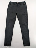 Esprit black skinny jeans with zipper details and cotton-stretch material.