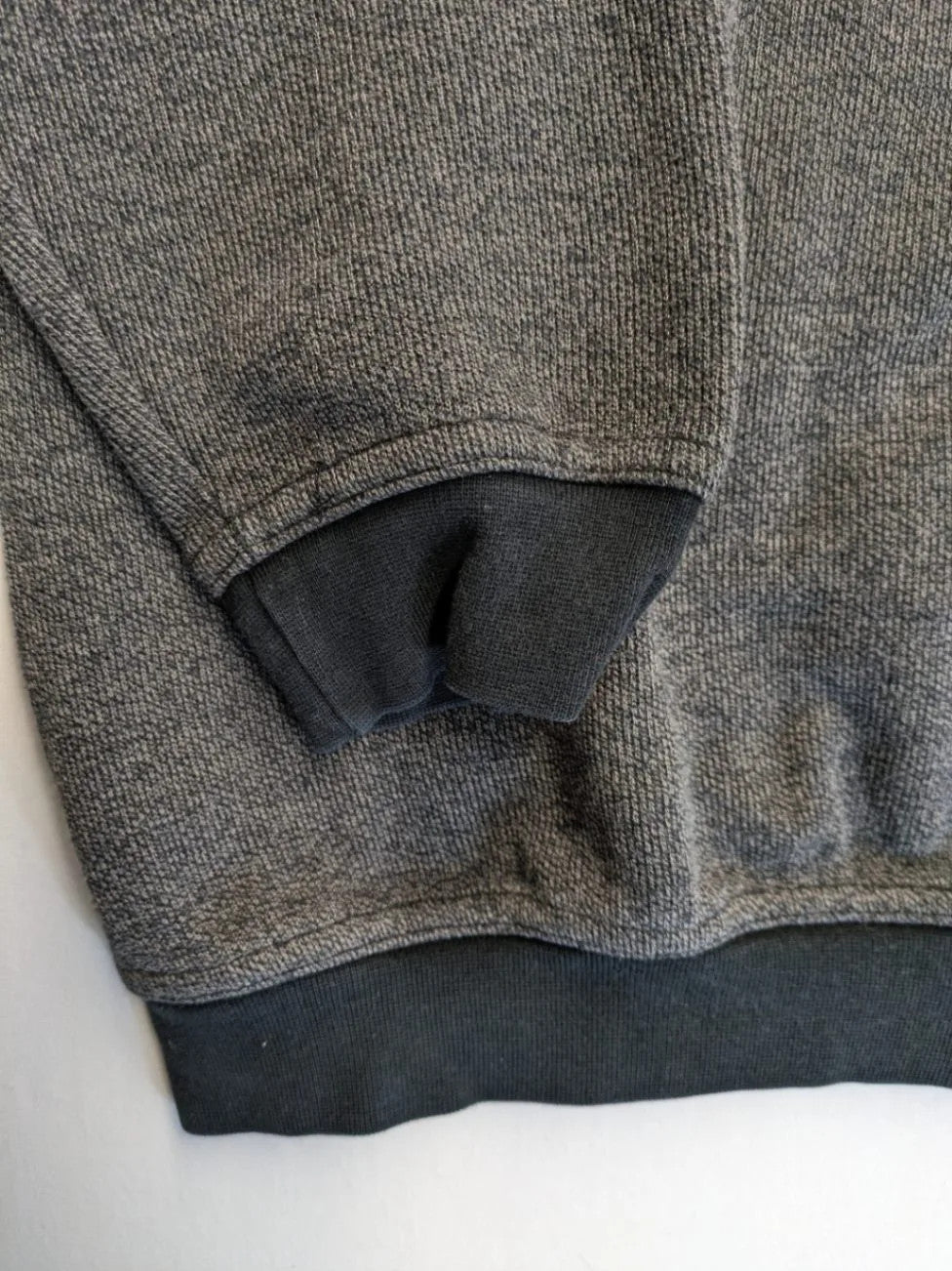 Today's Man turtle neck jumper multi grey melange with 1/4 zip and embroidered logo.