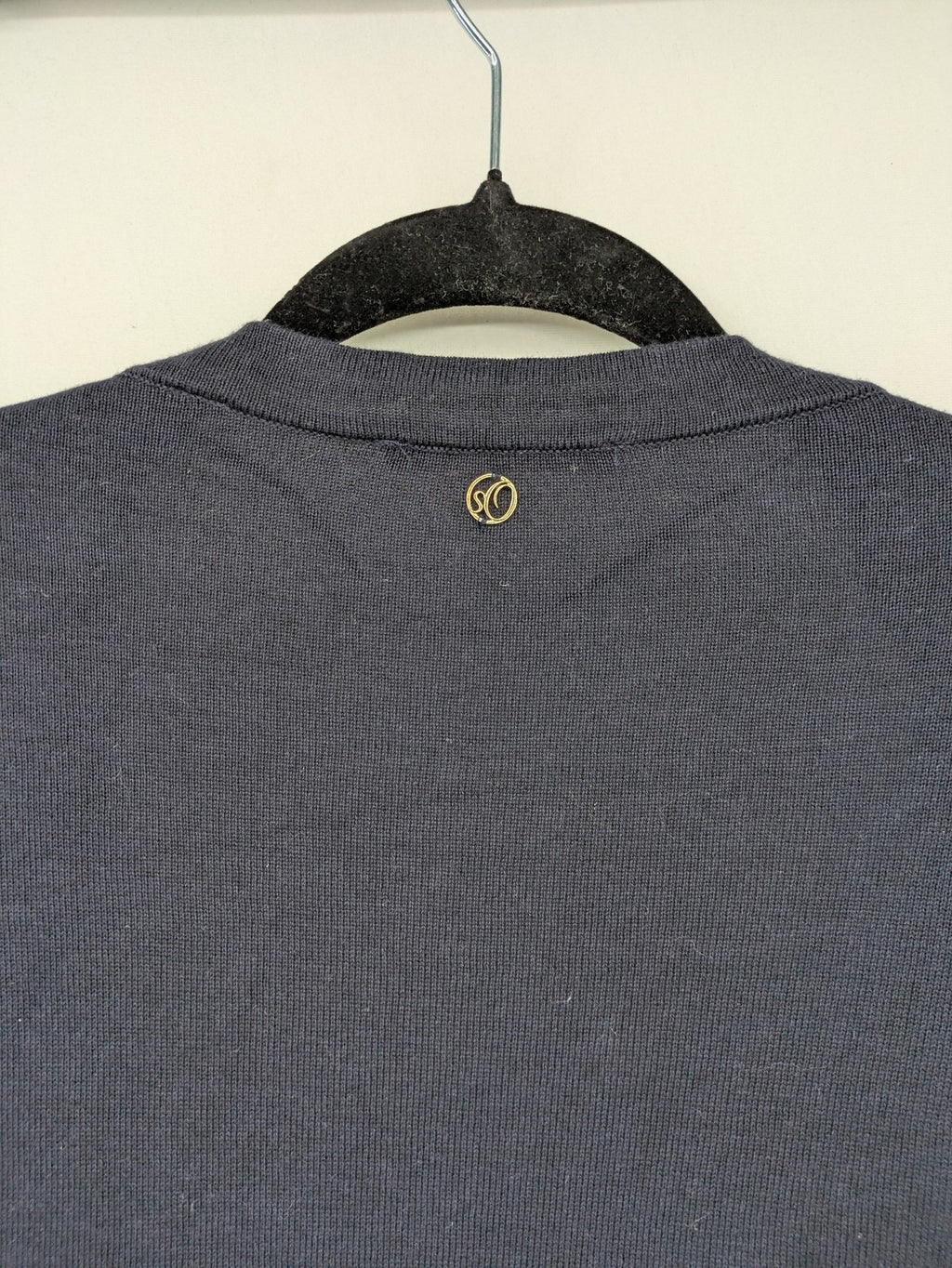 s.Oliver green turtle neck jumper soft viscose blend with ribbed cuffs and subtle logo.