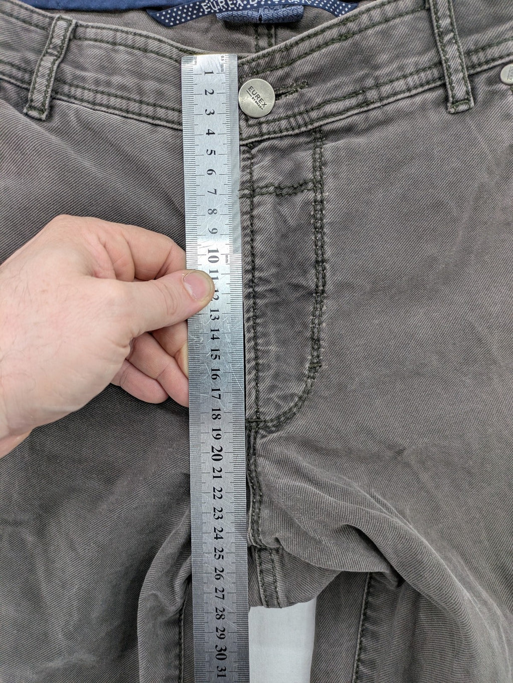 BRAX grey chino pants classic 5-pocket style stretch cotton blend