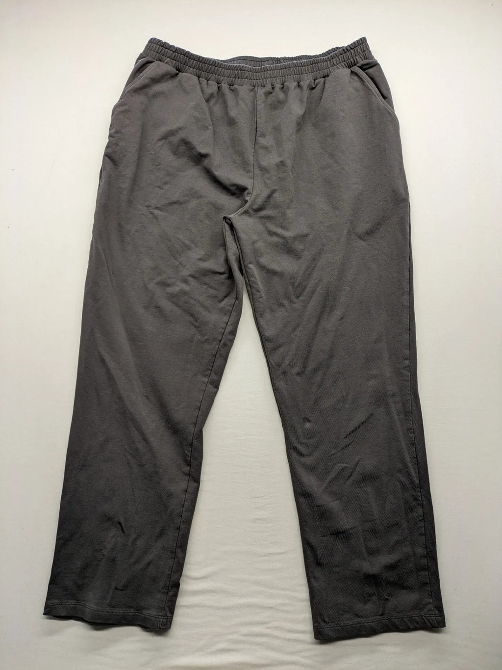 Feel Good grey loungewear joggers with elastic waistband, soft cotton blend material.