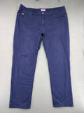 U.S. Polo Assn. navy chino pants classic 5-pocket design with subtle logo stitching
