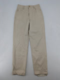 Zara beige faux leather pants high waist straight leg classic design smooth material