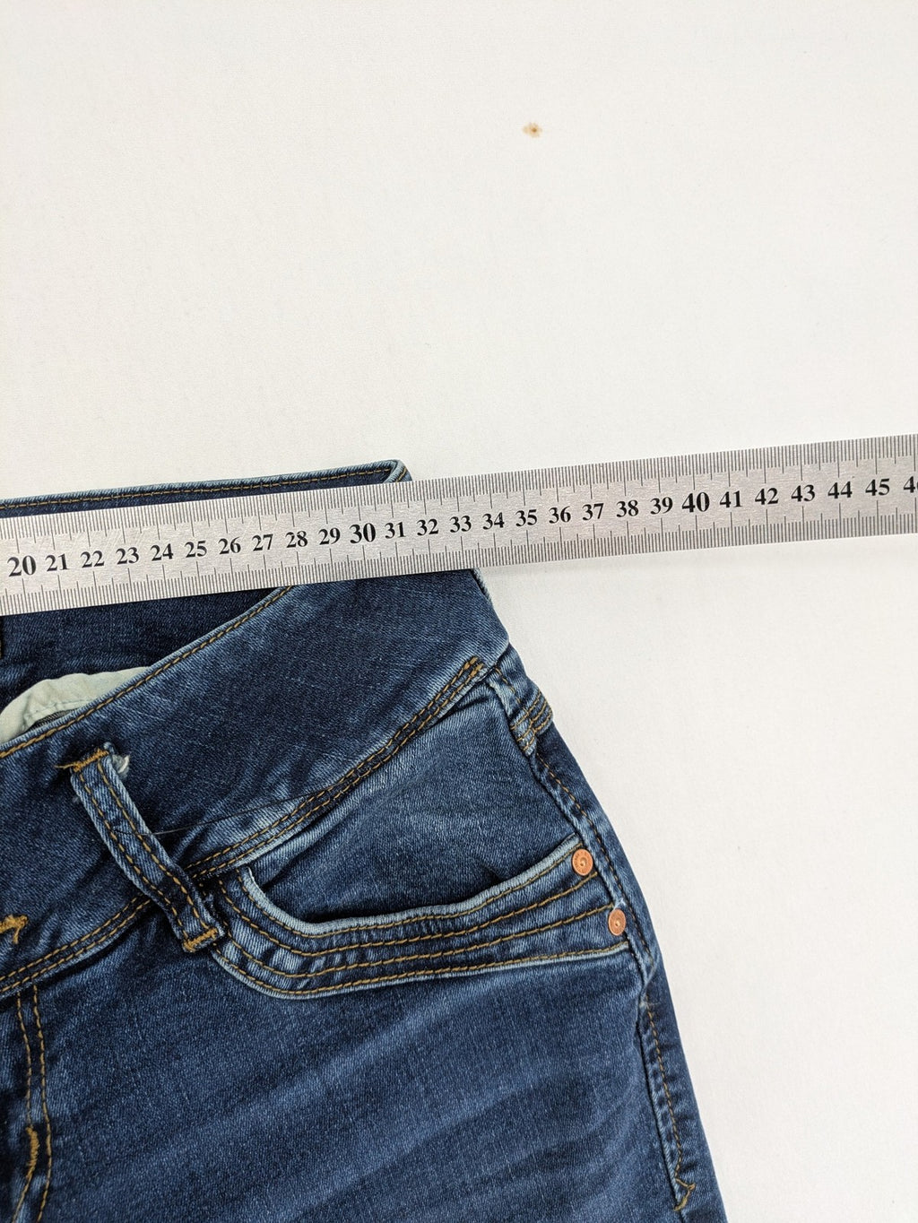 LTB blue straight jeans mid rise slim straight fit with stretch denim material
