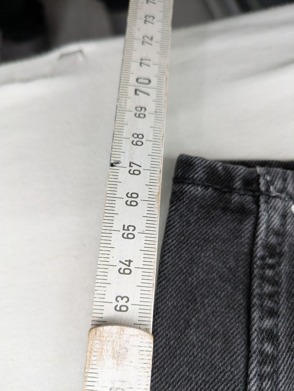 H&M Divided black straight jeans with allover rhinestone embellishments and classic five-pocket design.