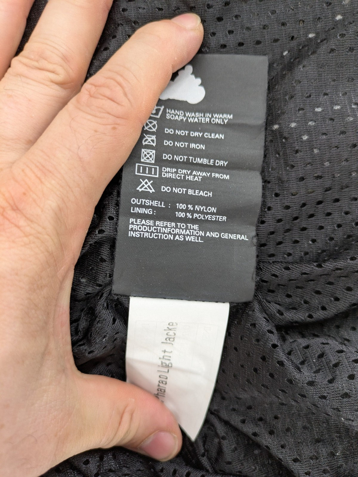 Polo multi biker jacket nylon with adjustable fit and multiple pockets.