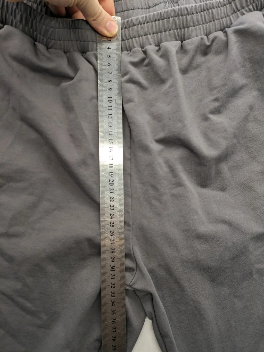 Feel Good grey loungewear joggers with elastic waistband, soft cotton blend material.