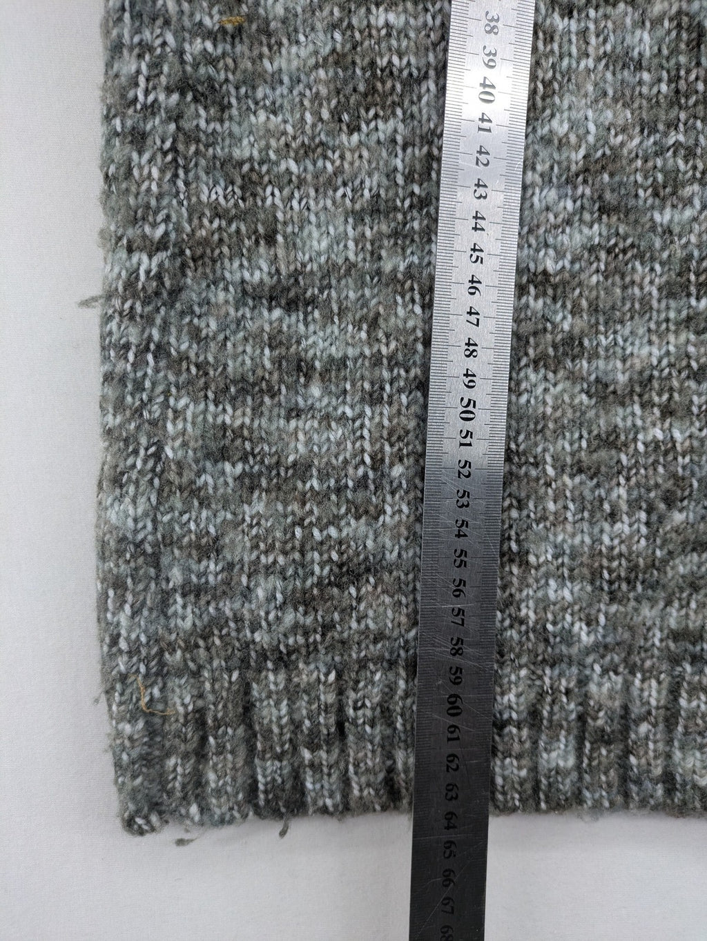 Kenar turtle neck jumper black grey white melange wool blend open knit design