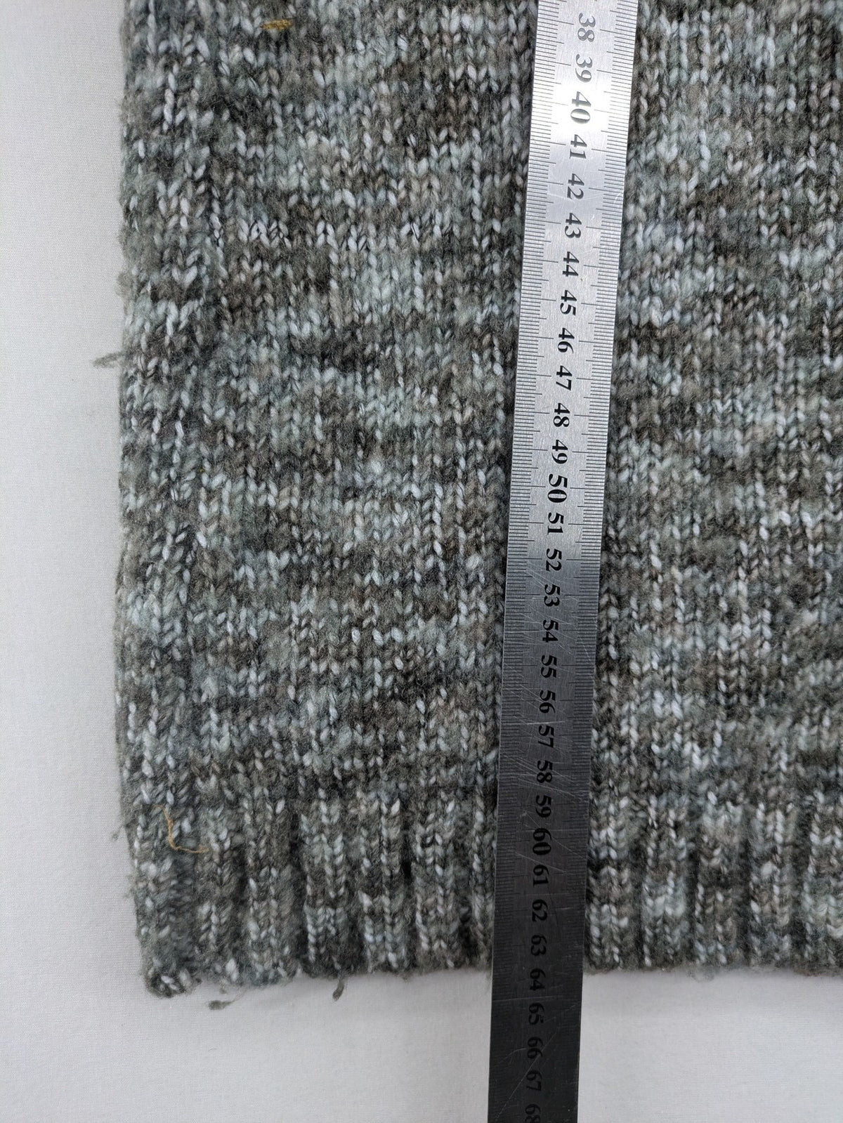 Kenar turtle neck jumper black grey white melange wool blend open knit design