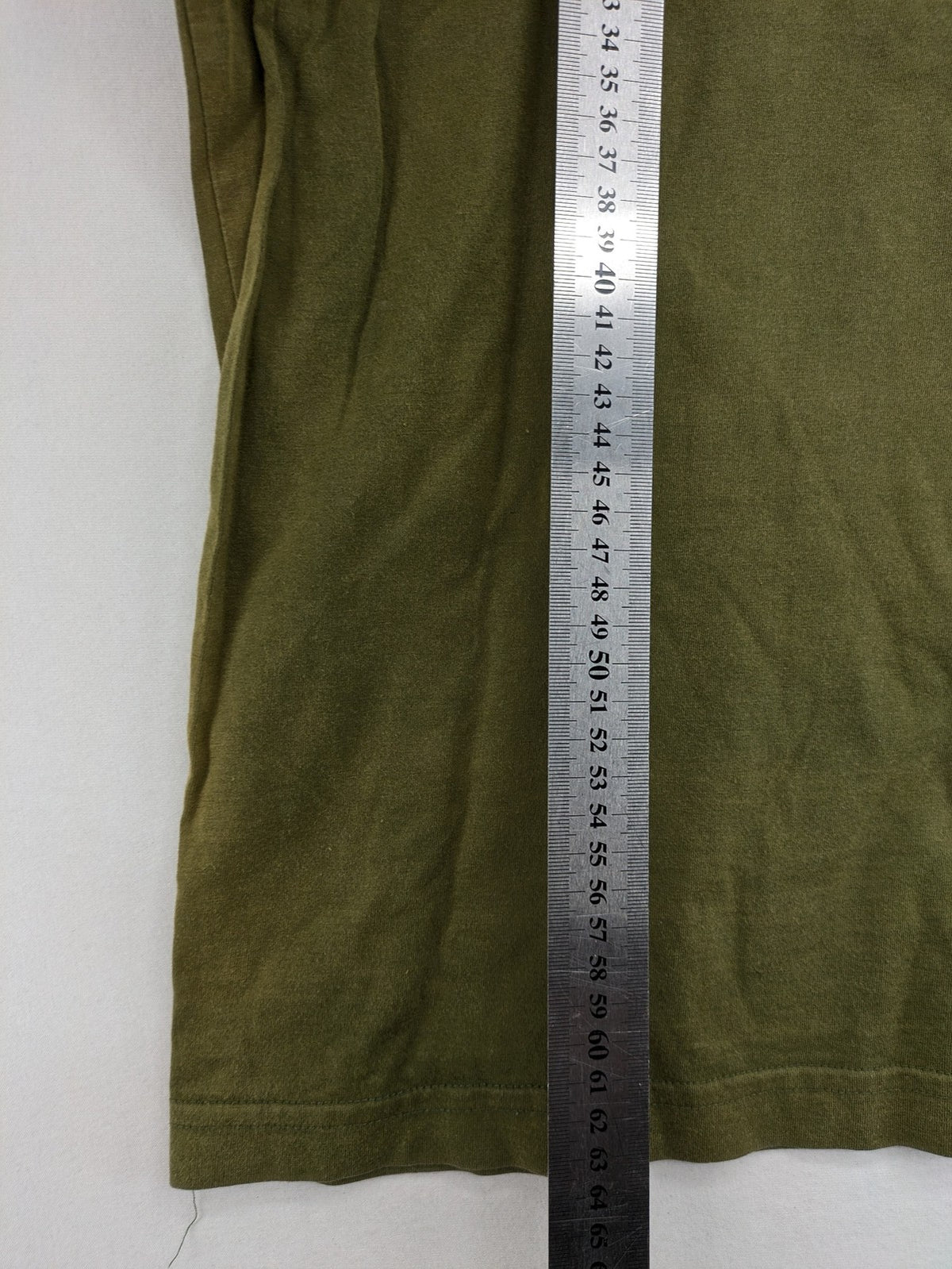 Urgh graphic t-shirt olive green large cactus print front, small logo detail back.