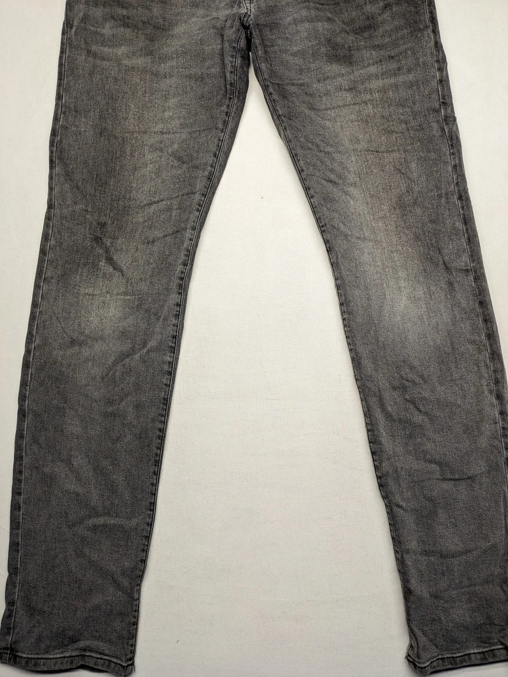 Engbers grey straight jeans stone washed with classic 5-pocket design and used look.