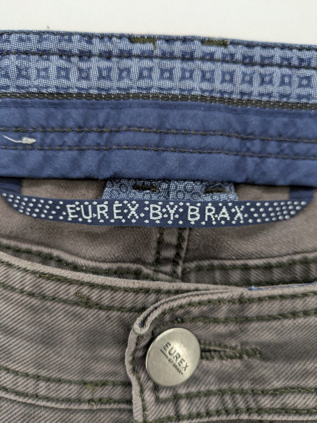 BRAX grey chino pants classic 5-pocket style stretch cotton blend