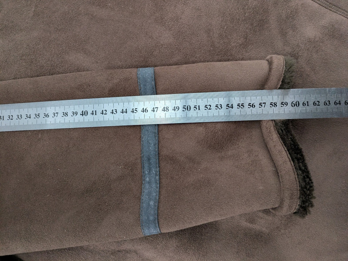 Lena Fashion multi winter coat faux suede look with soft faux fur lining.