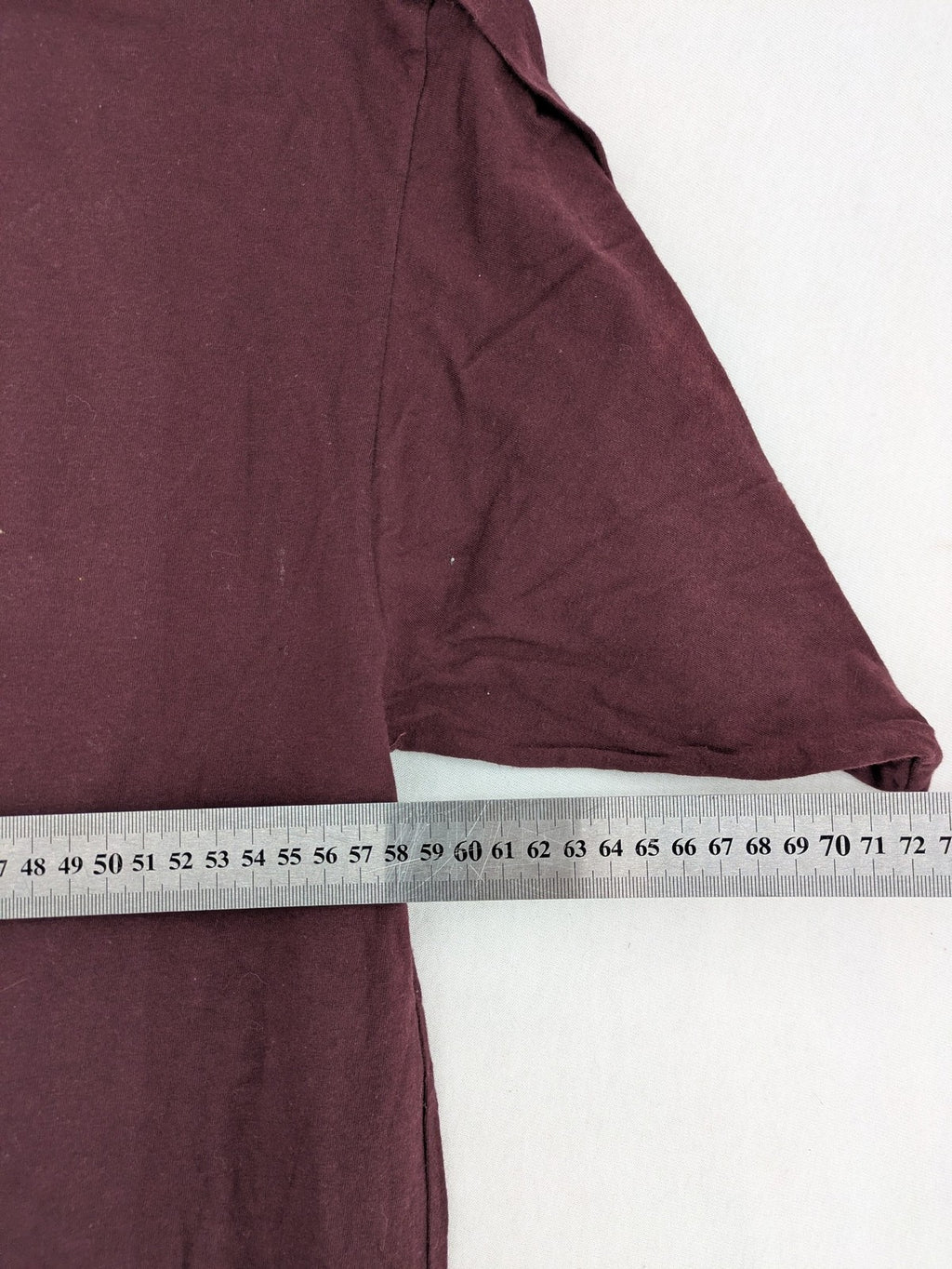ADI band t-shirt burgundy with blue graphic parody of Adidas logo and Goku silhouette