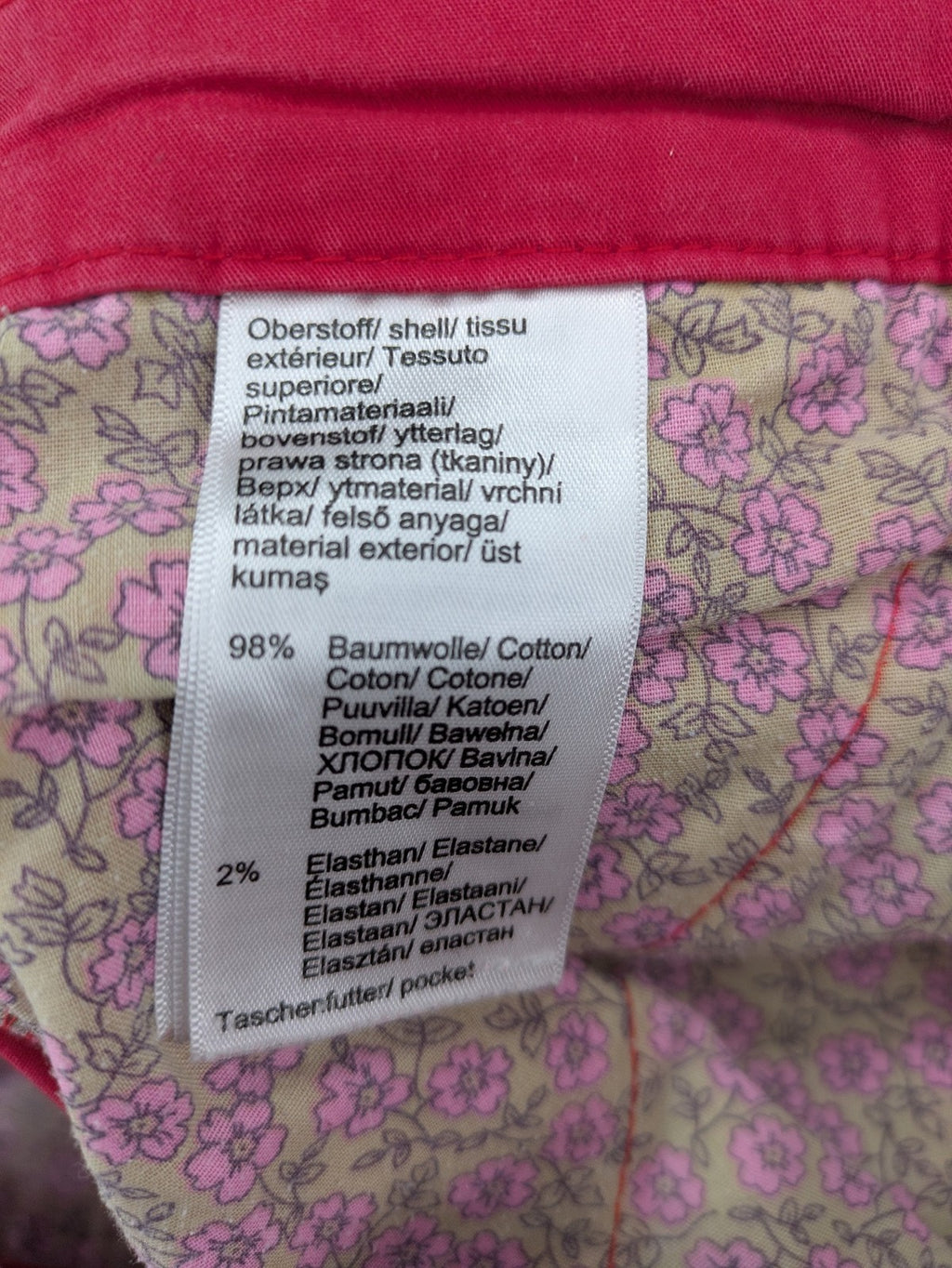 bpc bonprix collection pink chino pants cotton stretch with classic cut and side pockets