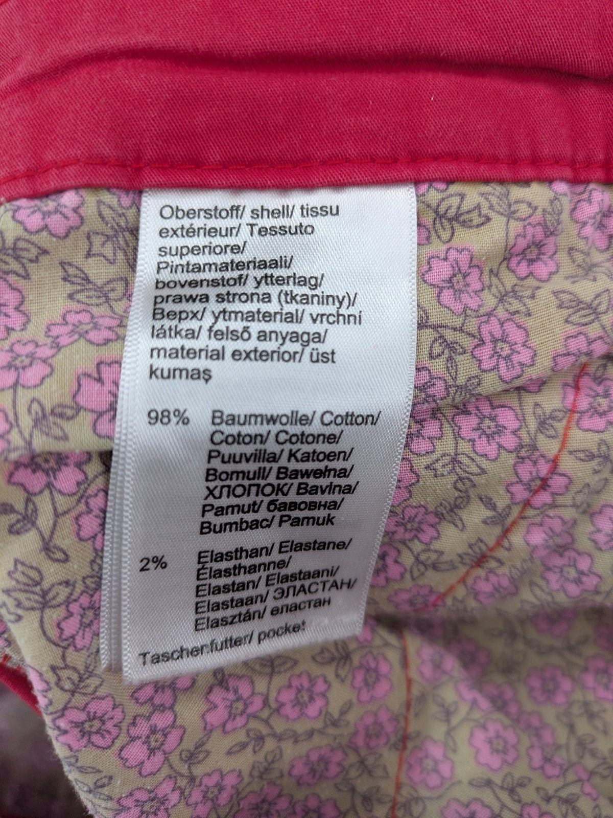 bpc bonprix collection pink chino pants cotton stretch with classic cut and side pockets