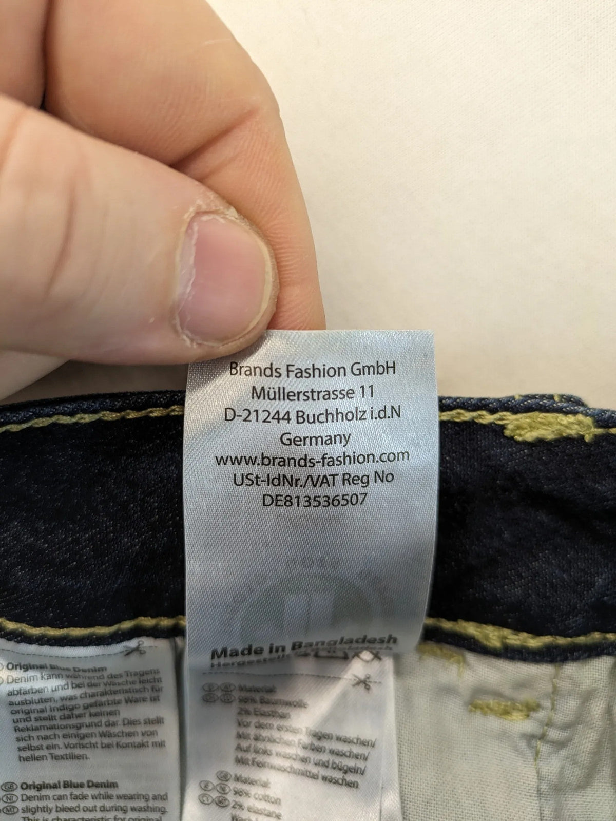 Lidl blue straight jeans classic 5-pocket design, made from organic cotton with stretch.