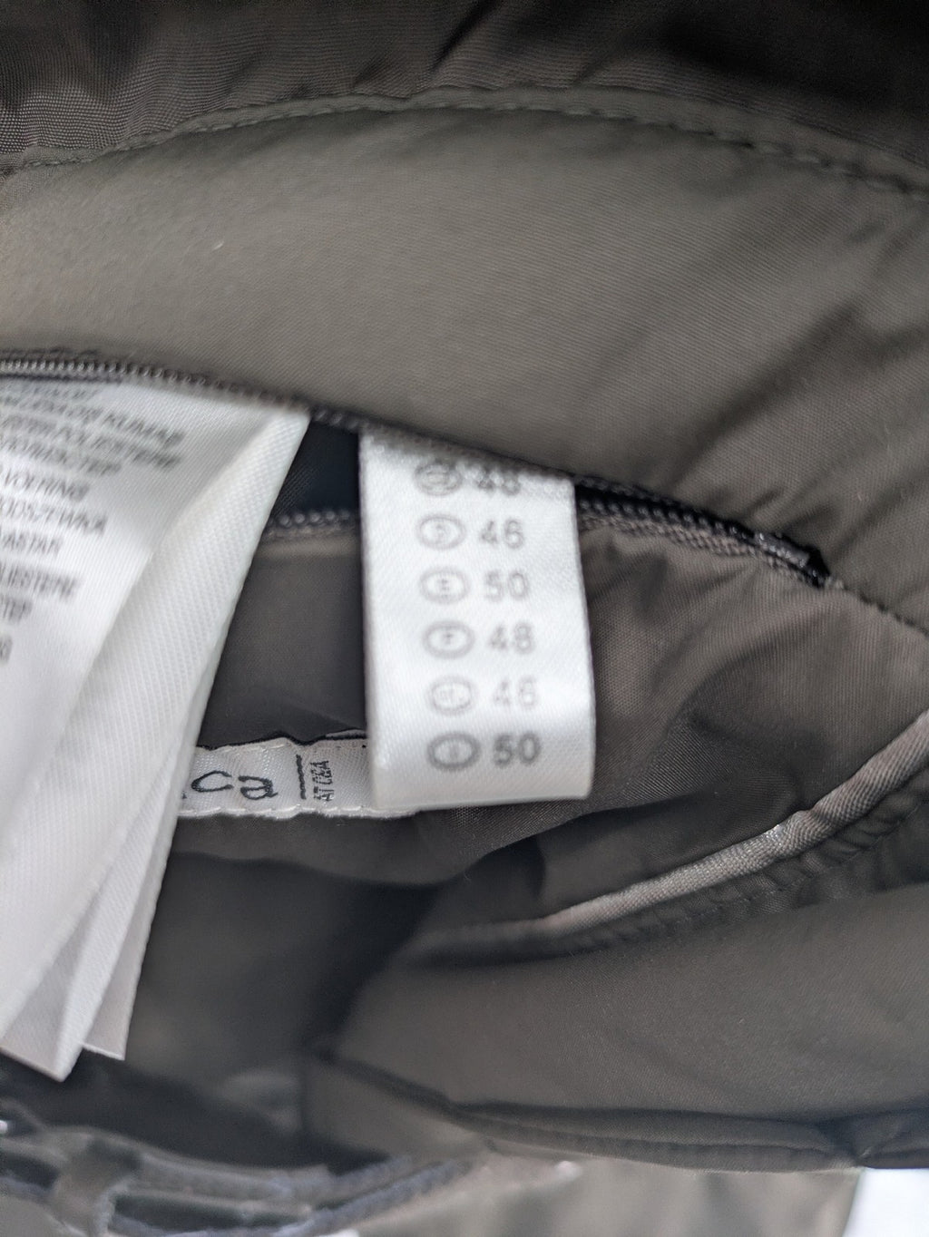Yessica khaki puffer coat long quilted design with belt, zip pockets, and hood.