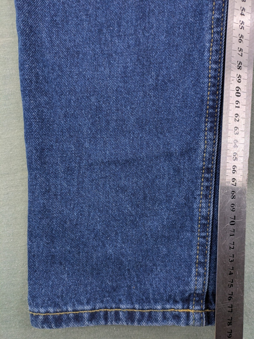 Calvin Klein Jeans blue straight jeans classic five-pocket design adjustable waistband 100% cotton
