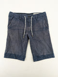 Tom Tailor Denim blue chino shorts slim fit adjustable drawstring cotton microdot pattern