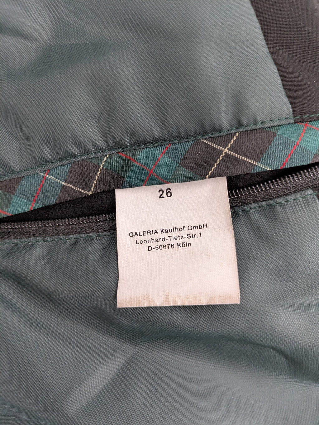 Rover & Lakes black bomber jacket padded interior, stand collar, zip front, multiple pockets.