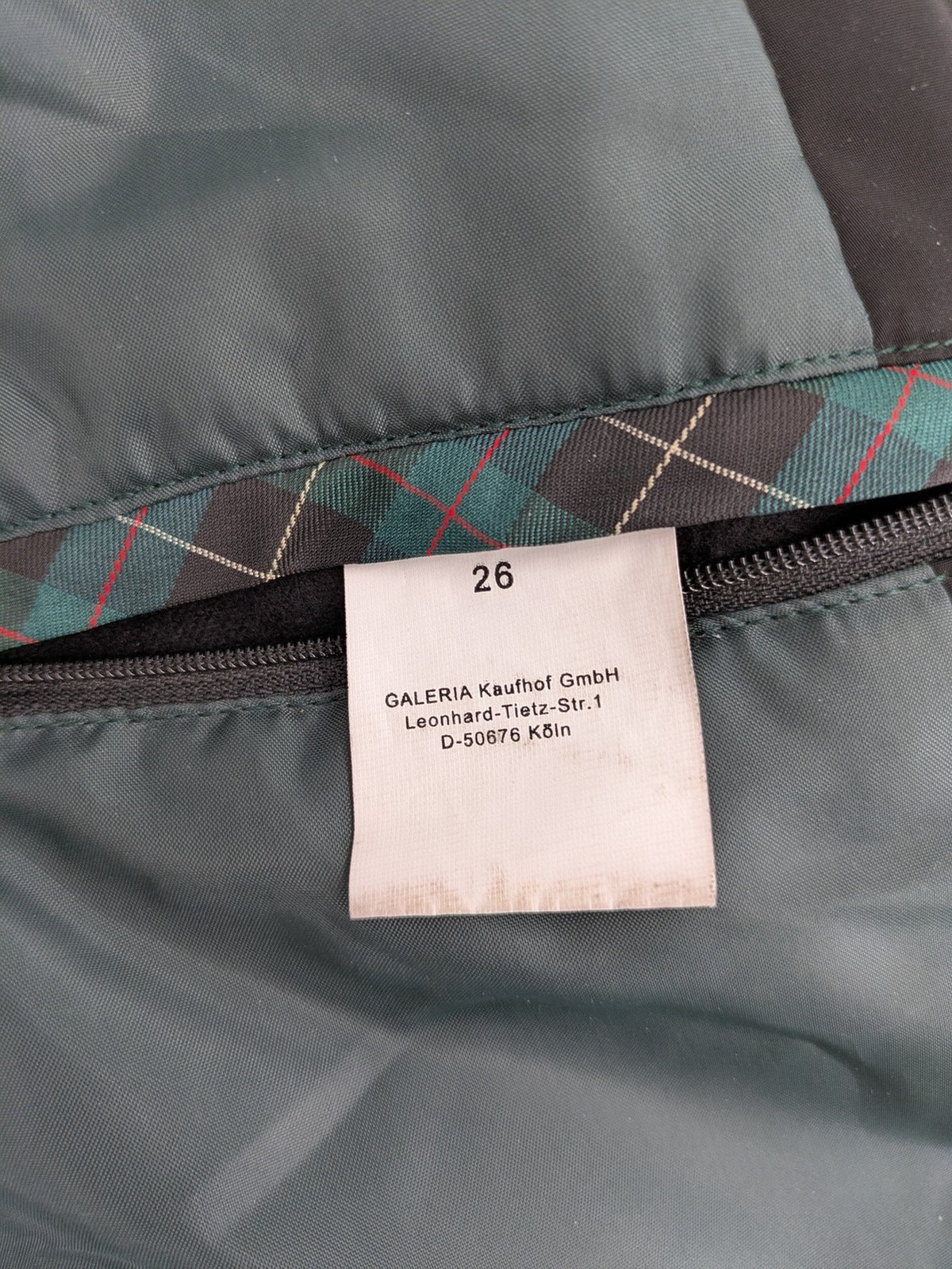 Rover & Lakes black bomber jacket padded interior, stand collar, zip front, multiple pockets.