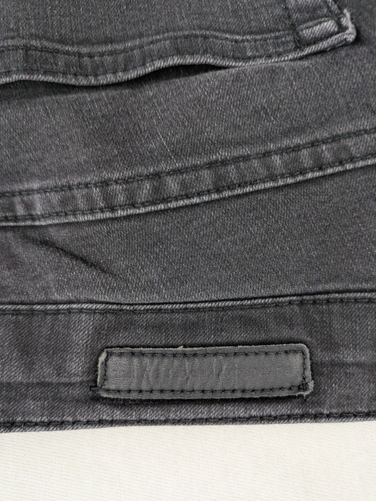 zero straight jeans black grey washed look classic 5-pocket design stretchy material