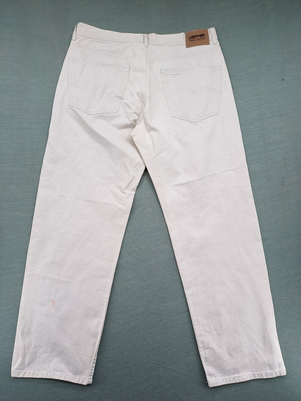 Weippler beige straight leg jeans W36 L30 100% cotton classic design