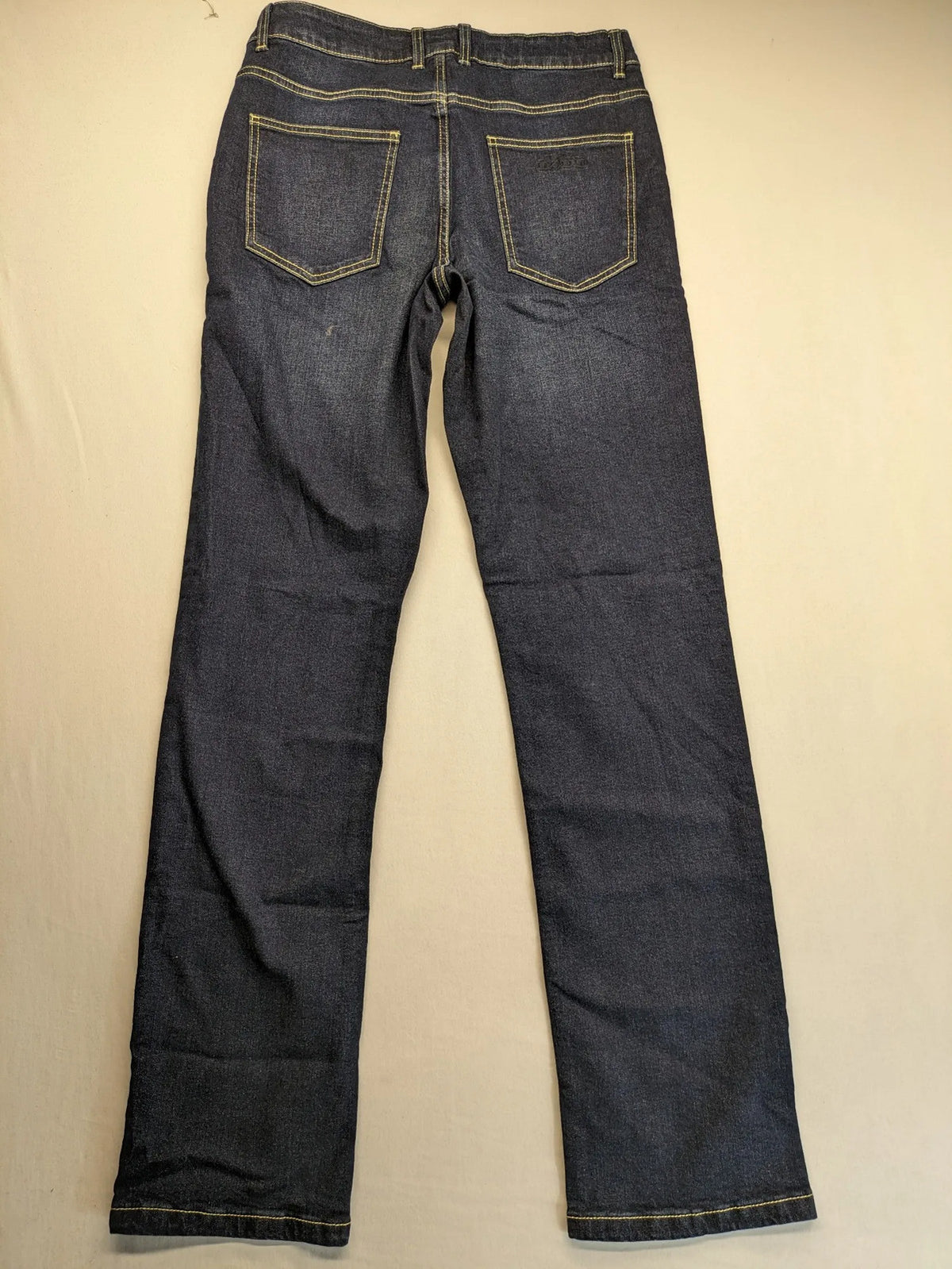 Lidl blue straight jeans classic 5-pocket design, made from organic cotton with stretch.