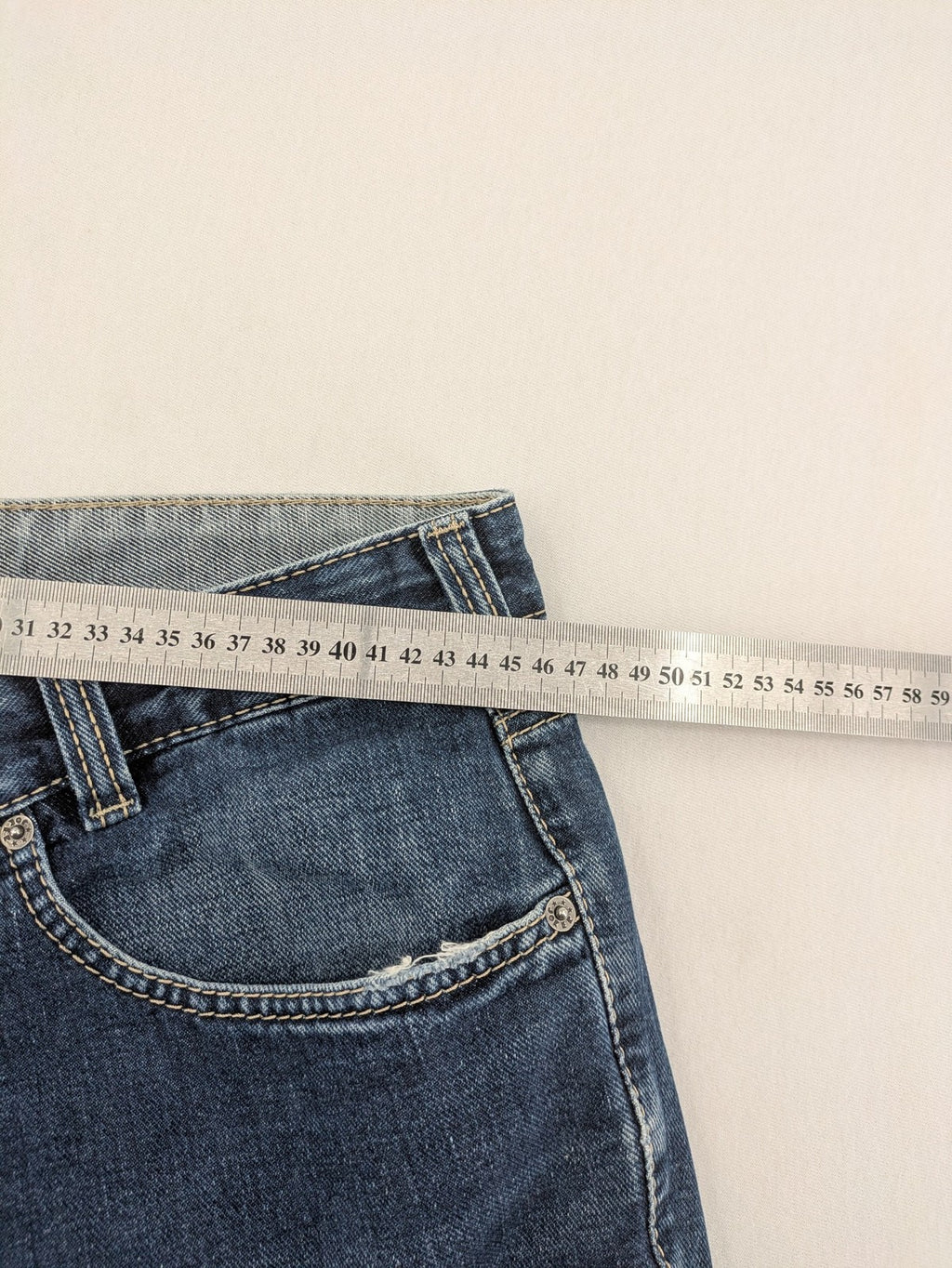 Joker blue straight jeans 5-pocket design durable cotton regular fit