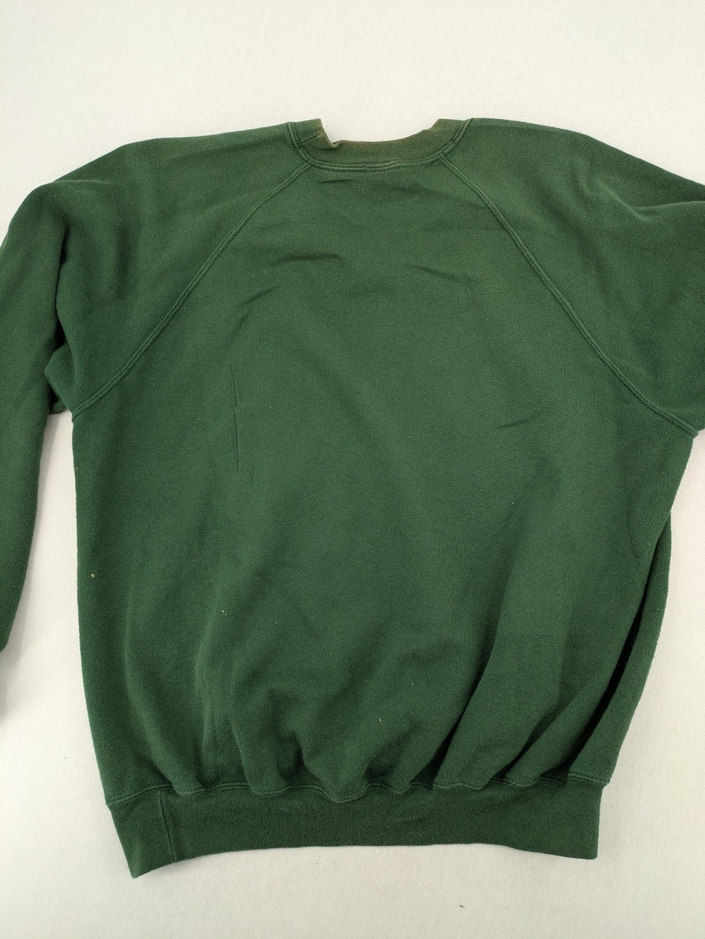 Fruit of the Loom green turtle neck jumper with embroidered Deutschland eagle logo.