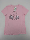 Baumwolle multi graphic tee pink Jigglypuff face design soft cotton material