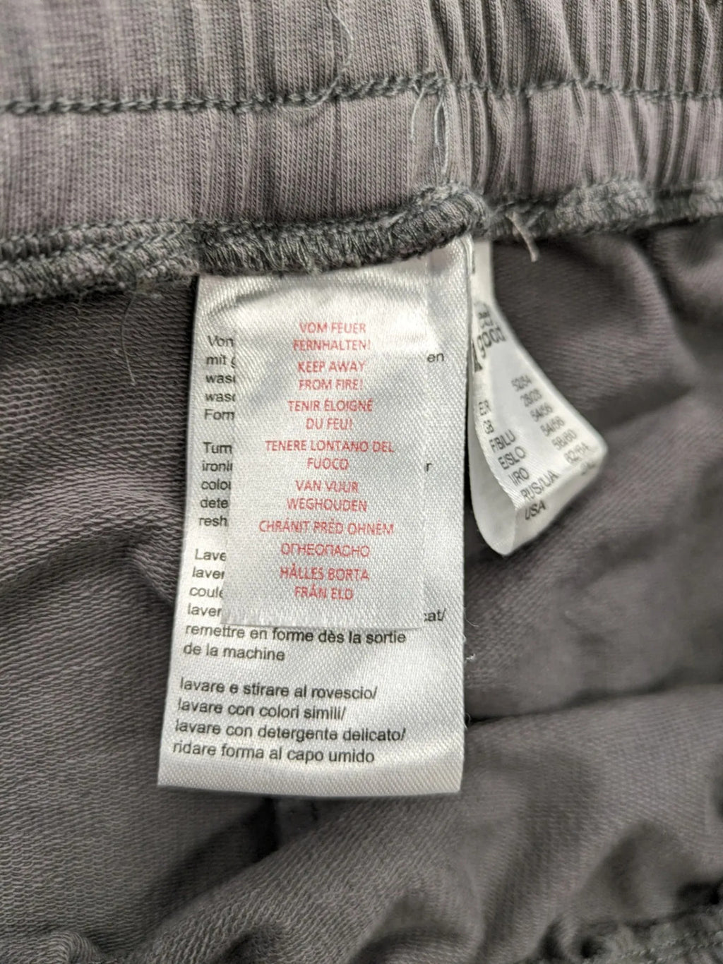 Feel Good grey loungewear joggers with elastic waistband, soft cotton blend material.