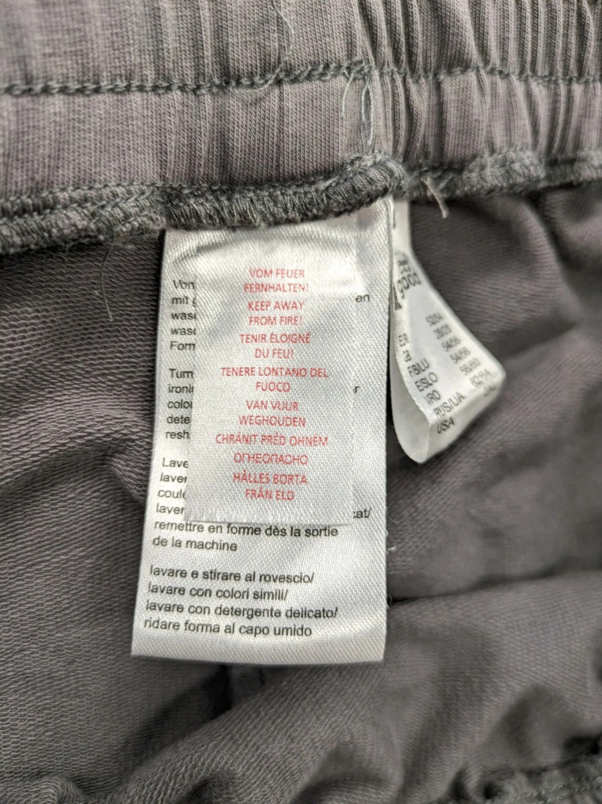 Feel Good grey loungewear joggers with elastic waistband, soft cotton blend material.
