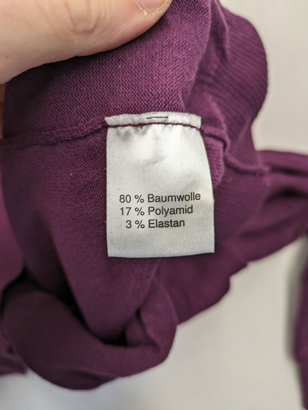 Watsons turtle neck jumper burgundy fine knit with ribbed collar and tag.