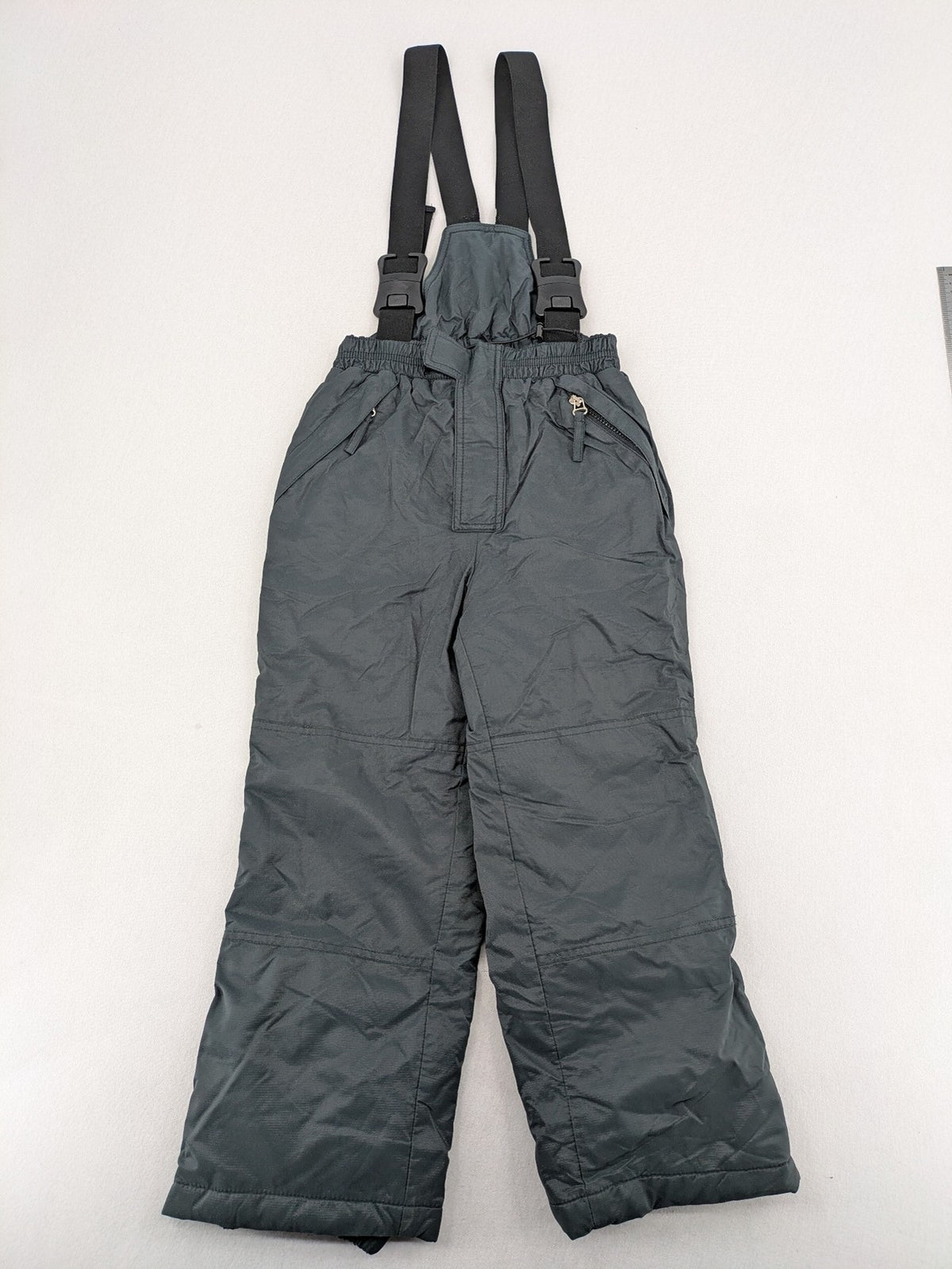 PROLINE grey winter ski pants with adjustable straps and insulated durable material.