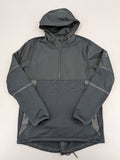 Under Armour grey ColdGear hoodie anorak with quarter zip and adjustable hood.