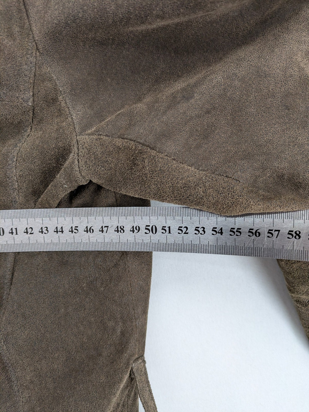 tcm brown suede parka coat with faux fur hood and fully lined interior