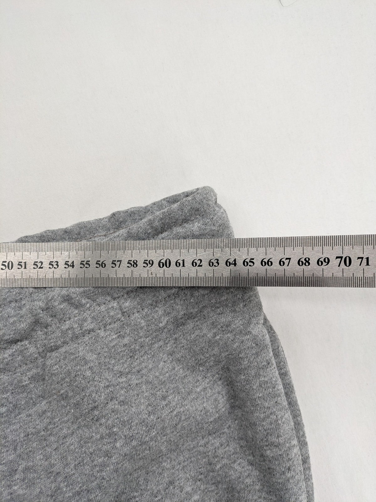 XMAIL grey jogging pants 6XL elastic waistband ribbed cuffs soft polyester blend