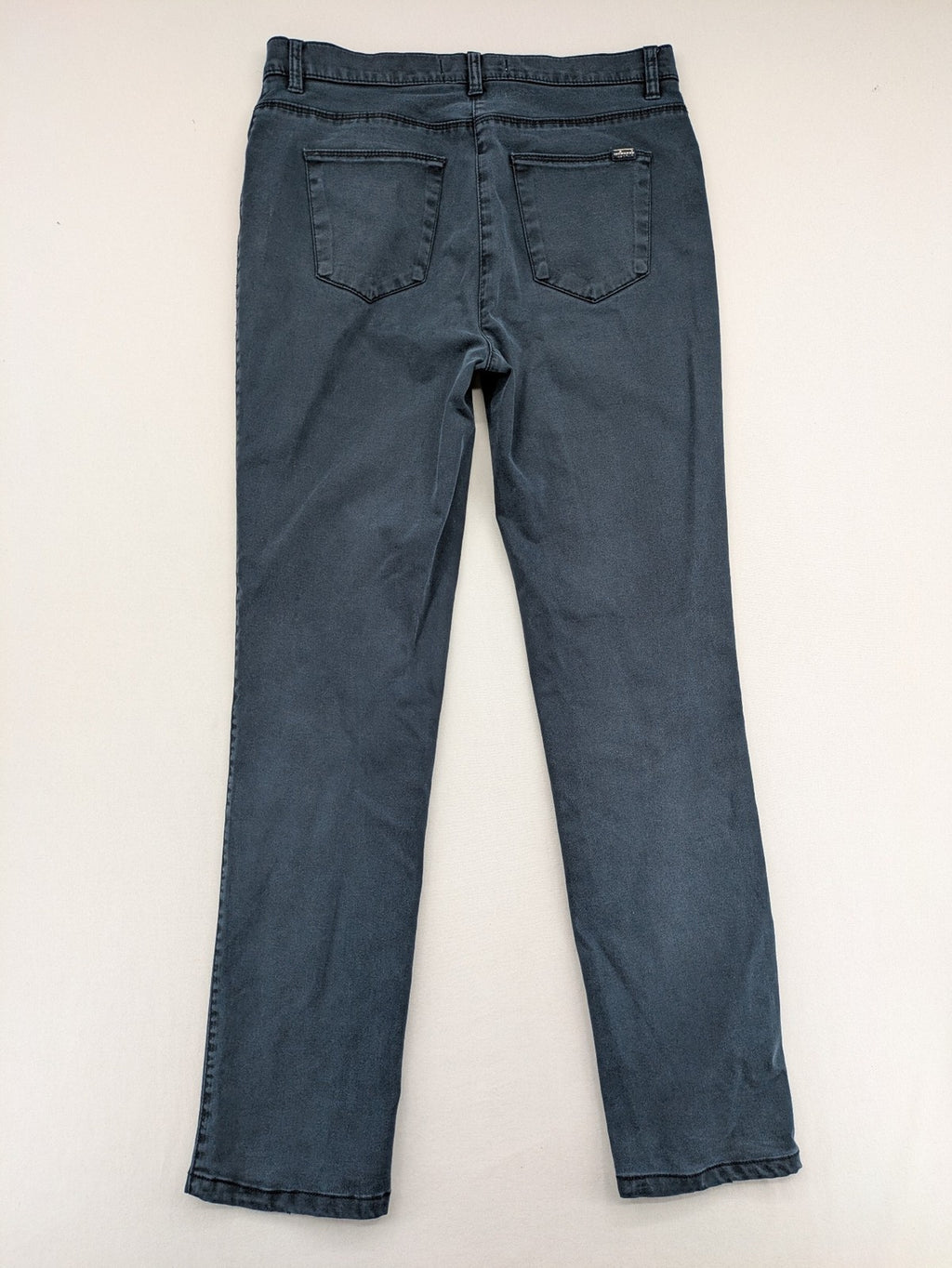 BRAX blue straight leg jeans with "Mary" fit, soft stretch fabric, and washed finish.