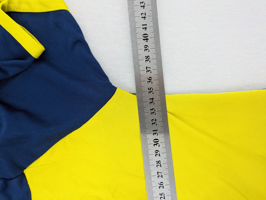 Puma Fenerbahçe kids jersey navy yellow with striped pattern and embroidered club logo.