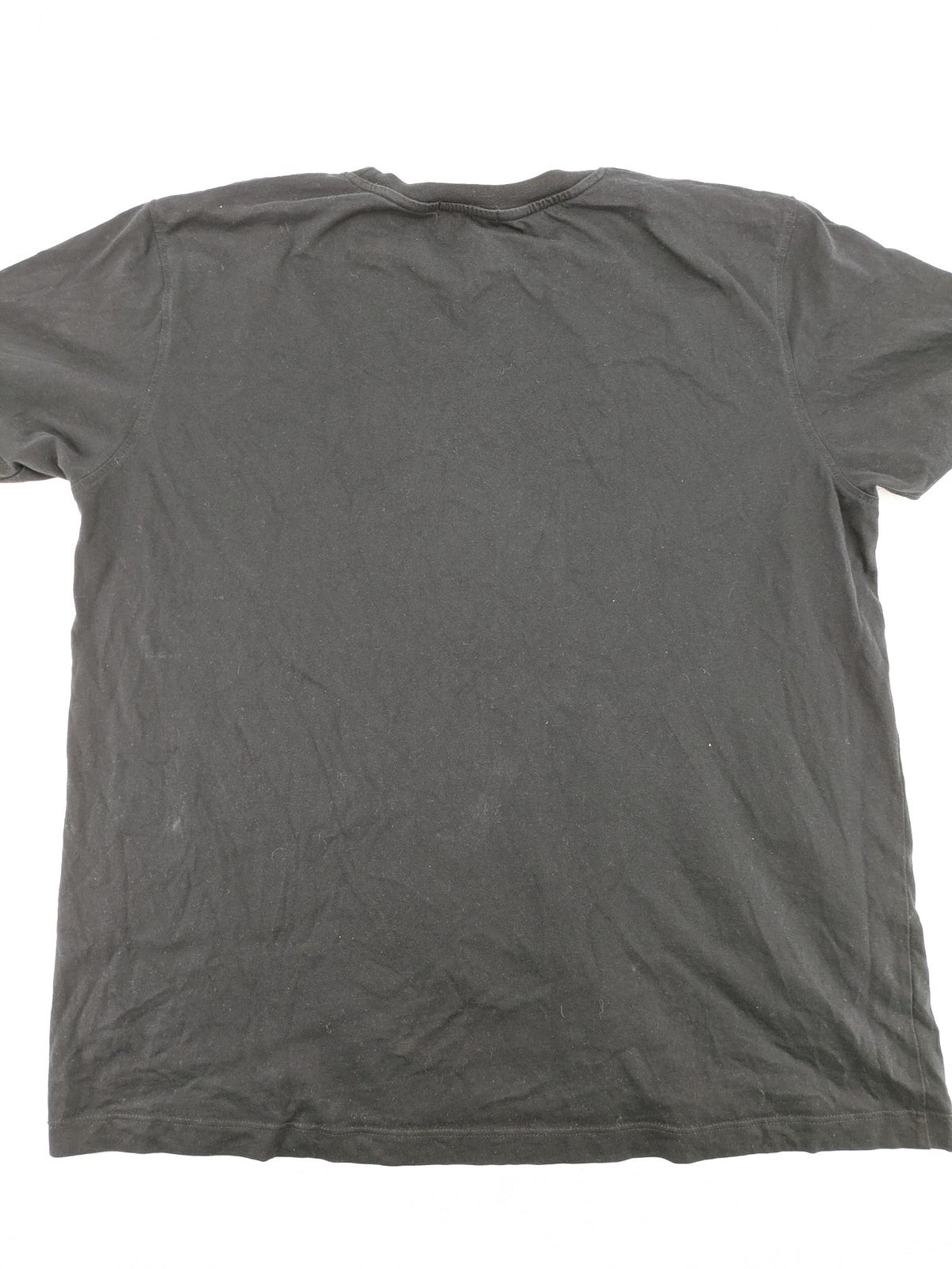 Kenzo grey t-shirt with embroidered tiger logo and "Paris" text in tonal black.