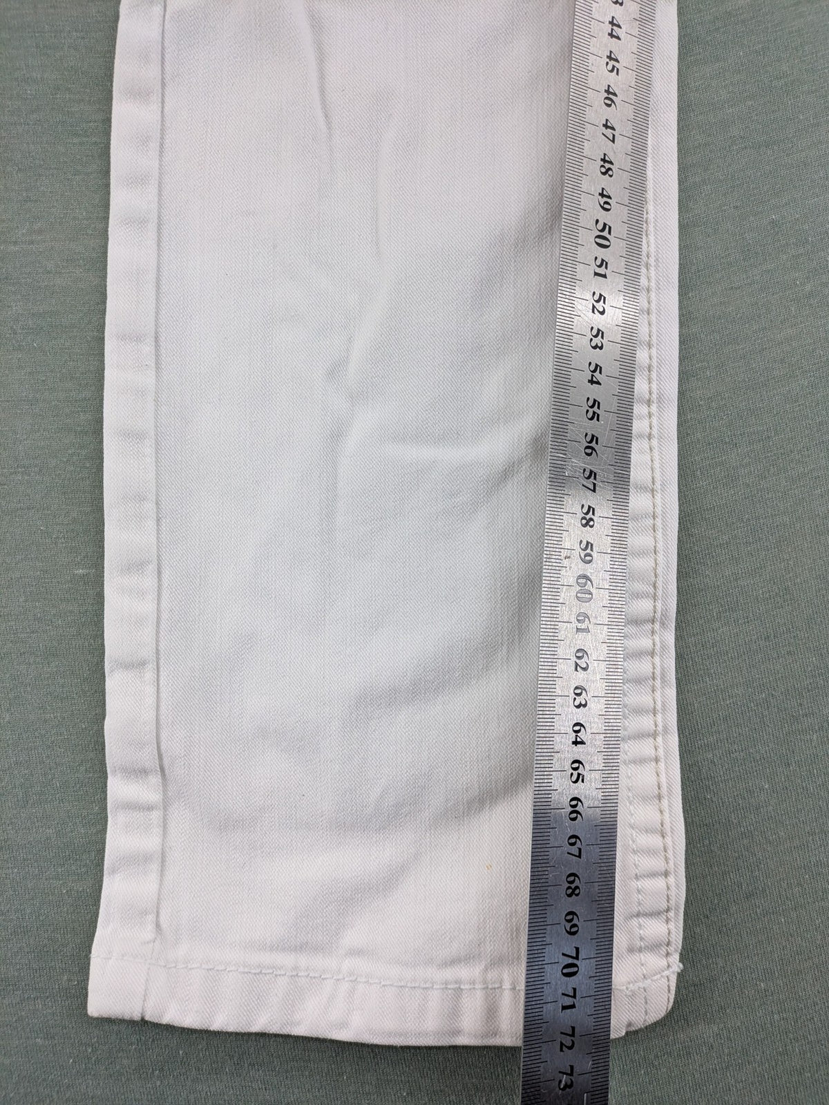edc by Esprit white straight jeans five-pocket design in durable denim fabric