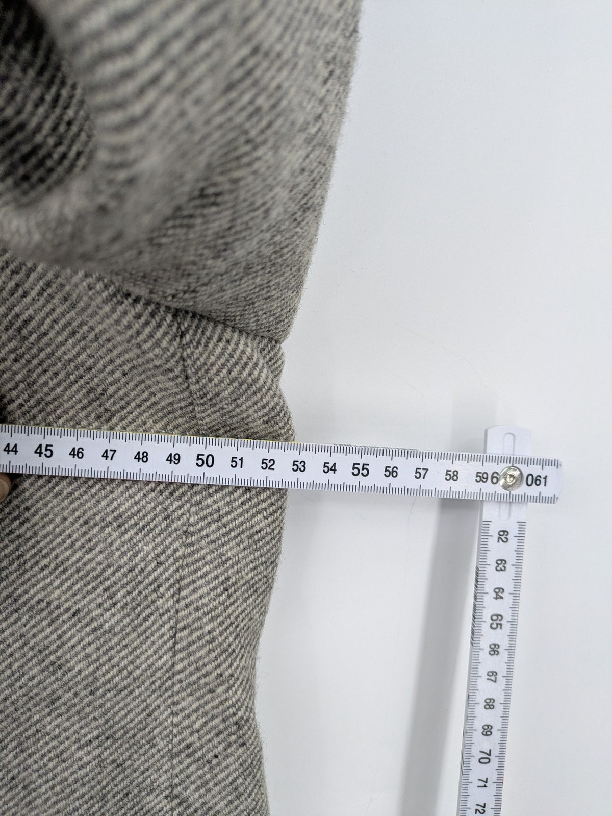 C&A grey blazer wool blend herringbone pattern fully lined classic style