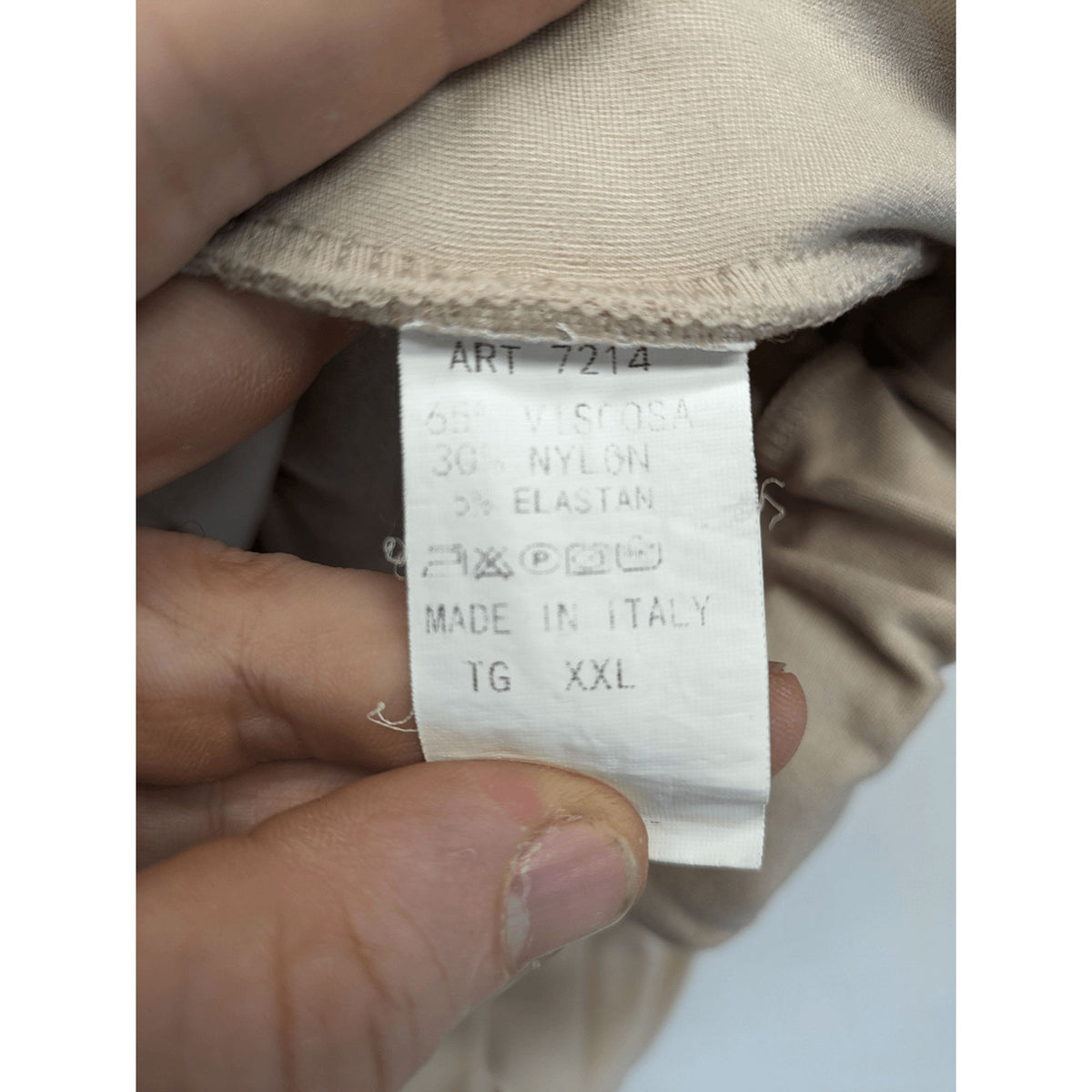 ESViViD beige culotte pants wide leg pull-on design with elastic waistband and side pockets