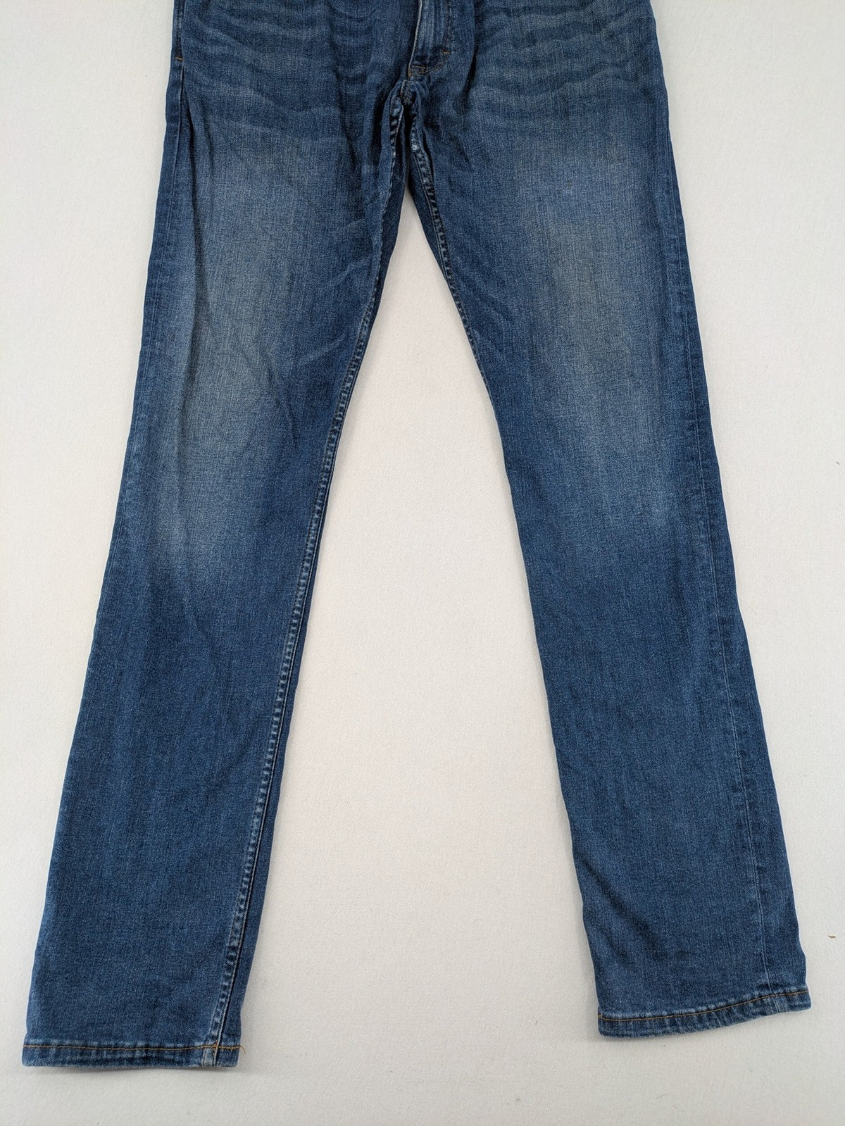s.Oliver blue slim fit jeans medium wash stretch denim with classic design