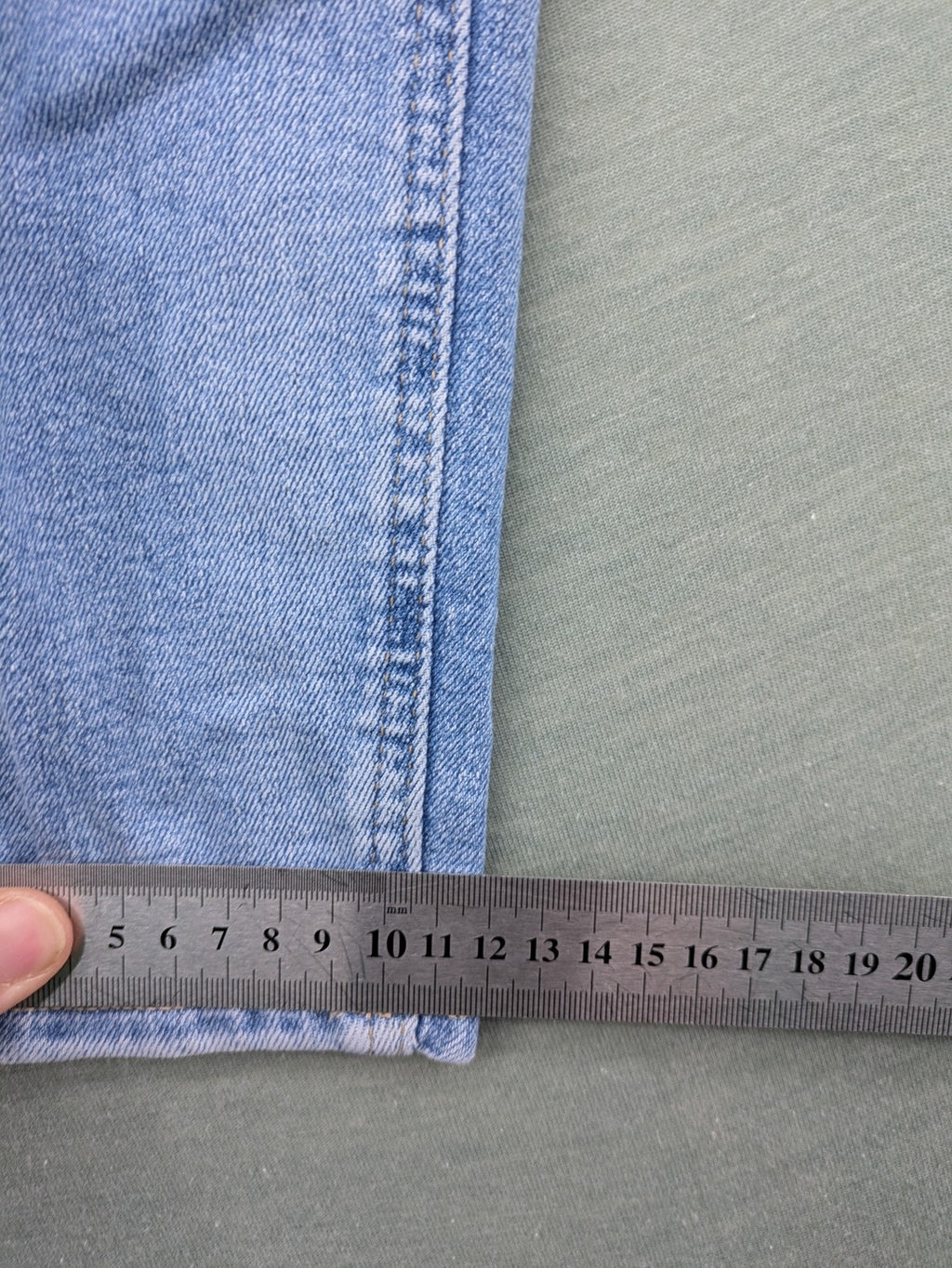 Calvin Klein Jeans blue high rise super skinny ankle jeans with logo patch and stretch material.